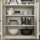 Книжкова шафа IKEA HAUGA 210x46x199 см біла (693.886.40) - изображение 4