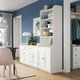 Книжкова шафа IKEA HAUGA 210x46x199 см біла (693.886.40) - изображение 2