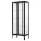 Скляна шафа / вітрина IKEA MILSBO 73х175 см антрацит (303.964.48) - изображение 1