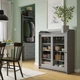 Сервант IKEA HAUGA 105х116 см сірий (804.150.48) - изображение 2