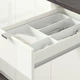Кухня IKEA KNOXHULT 220х61х220 см глянцева біла (691.804.71) - зображення 8
