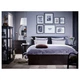 Ліжко IKEA MALM 140х200 см чорно-коричневе (499.292.29) - изображение 2