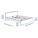 Ліжко IKEA MALM 140х200 см чорно-коричневе (499.292.29) - изображение 7