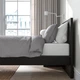 Ліжко IKEA MALM 90х200 см чорно-коричневе (802.494.93) - изображение 3
