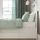 Ліжко з 4 ящиками IKEA SONGESAND 160х200 см біле (492.413.24) - зображення 5