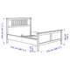 Ліжко IKEA HEMNES 160х200 см сіра морилка (592.471.94) - зображення 7
