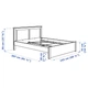 Ліжко IKEA SONGESAND 140х200 см біле (392.412.25) - зображення 7