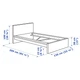 Ліжко IKEA MALM 120х200 см шпон біленого дуба (603.251.62) - изображение 7