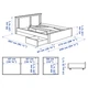 Ліжко з 2 ящиками IKEA SONGESAND 160х200 см біле (392.412.11) - зображення 10