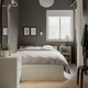 Ліжко IKEA GURSKEN 140x200 см Luroy світло-бежеве (194.086.69) - зображення 5
