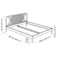 Ліжко IKEA NESTTUN 160х200 см біле (491.579.85) - зображення 9