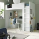 Ліжко-горище зі столом та 3 шухлядами IKEA SMASTAD 90х200 см біле (594.288.73) - зображення 2