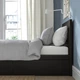 Ліжко з 2 ящиками IKEA MALM 90х200 см чорно-коричневе (190.129.89) - изображение 3
