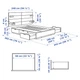 Ліжко з ящиками для зберігання IKEA NORDLI 160х200 см антрацит (392.414.09) - изображение 8