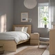 Ліжко IKEA MALM 90х200 см шпон біленого дуба (203.251.64) - изображение 2