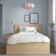 Ліжко IKEA MALM 120х200 см шпон біленого дуба (603.251.62) - изображение 2