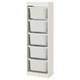 Стелаж для зберігання з контейнерами IKEA TROFAST 46x30x145 см (992.284.76) - изображение 1