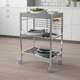 Кухонний стіл-візок IKEA KUNGSFORS 60x40 см нержавійка (803.349.24) - зображення 8