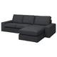 Диван 3-місний IKEA KIVIK з шезлонгом Tresund антрацит (994.828.39) - изображение 1