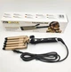 Плойка для завивки волос пять волн щипцы керамические Pro Mozer MZ-6618 Black/Gold (6618) - изображение 4