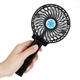 Портативний акумуляторний USB міні вентилятор Mini Fan CY 820 із складною ручною Чорний - зображення 2