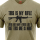 Футболка Rothco This Is My Rifle T-Shirt Койот М - изображение 5