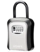 Подвесной мини сейф для ключей USafe KS05 с крючком, кодовым замком и антивандальным корпусом, Серый - изображение 1
