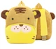 Рюкзак дитячий Kakoo Тигр жовтий з коричневим 26х24х10см 6.5л маленький м'який плюшевий К13 - зображення 2