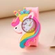 Дитячий механічний годинник Unicorn наручний годинник для дітей у формі Єдинорога + батарейка, рожевий (87078117) - зображення 4