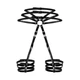 Эротические женские кожаные гартеры с поясом Art of Sex Vivien L-2X Чёрный (SO9841) - изображение 3