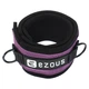 Лямка для ног (1шт) TRAINING LEG STRAPS EZOUS (PL, неопрен (SBR), сталь, р-р 70х6,5см, вес 127гр, черный-фиолетовый) (H-03) - изображение 2
