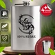 Подарочный набор фляга для алкоголя с рюмками 4 шт VexShop 9oz набор для мужчин Фляга с рюмками 270 мл (12776164) - изображение 1