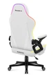 Компютерне геймерське крісло HUZARO Force 4.6 White LED RGB тканина - зображення 4