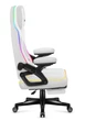 Компютерне геймерське крісло HUZARO Force 4.6 White LED RGB тканина - зображення 8