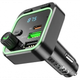 Автомобільний FM модулятор Borofone BC53 Highway трансмітер PD20W/QC3.0 з Bluetooth V5.0 з швидкою зарядкою - зображення 4