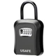 Подвесной мини сейф для ключей USafe KS05 с крючком, кодовым замком и антивандальным корпусом, Черный - изображение 1