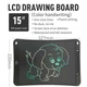 Цветной графический LCD планшет Psheko для рисования Writing Tablet 15 дюймов Black (PH050954) - изображение 5