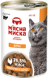 Влажный корм для взрослых кошек Мясная миска кусочки в соусе с курицей, 415 г - изображение 1