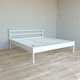 Кровать двуспальная металлическая Tobi sho Гармония 200X180 белый - изображение 2