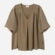 Блузка женская H&M 060635049 32 Хаки (6666000322999) - изображение 1
