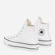 Жіночі кеди високі Converse Platform Hi Leather 561676C 37.5 (7US) 24 см Білі (888755795859) - зображення 4