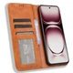 Чехол-книжка Deexe Retro Style для OPPO Reno 12 - Brown - изображение 2