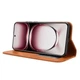 Чехол-книжка Deexe Retro Style для OPPO Reno 12 - Brown - изображение 3