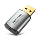 Звуковая плата USB Vention Audio USB – 1х3,5 мм jack 4pin Metal (OMTP-CTIA) - изображение 1