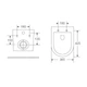 Унітаз підвісний Mixxus Premium Ellipse-0304-R 540x360x360mm, система змиву Rimless (MP6466) kr - зображення 3