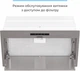 Витяжка вбудована ELEYUS MAGNUS 1200 LED 52 IS (1200 м3/год, 3 швид., сенсорне кер., таймер, пульт) 289506 - изображение 5