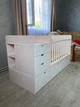 Кровать детская Binky ДС504А (3 в 1) 1732x950x732 аляска и сакура (ДСП) + решётка б/п (GA110161021) - изображение 3