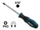Крестообразная ударная отвертка PH3 Makita B-66086 (150 мм) магнитная (6350) - изображение 2