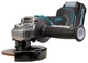 Акумуляторна кутова безщіткова шліфмашина Makita GA008GM201 XGT 40V MAX 125мм + 2 АКБ 4 Ah + З/П + кейс MakPac болгарка шліфмашинка КШМ (4209) - зображення 2