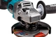 Акумуляторна кутова безщіткова шліфмашина Makita GA008GM201 XGT 40V MAX 125мм + 2 АКБ 4 Ah + З/П + кейс MakPac болгарка шліфмашинка КШМ (4209) - зображення 4